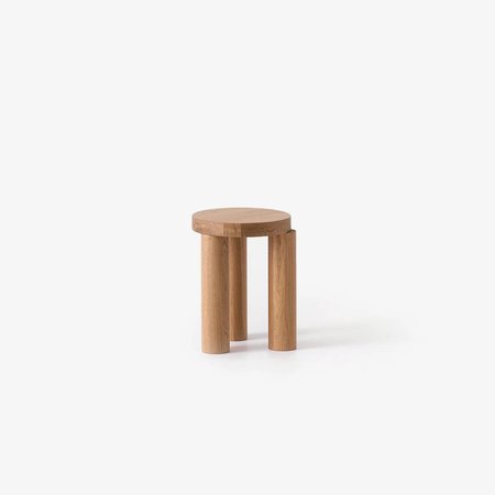 Offset Stool / Sidetable by Resident